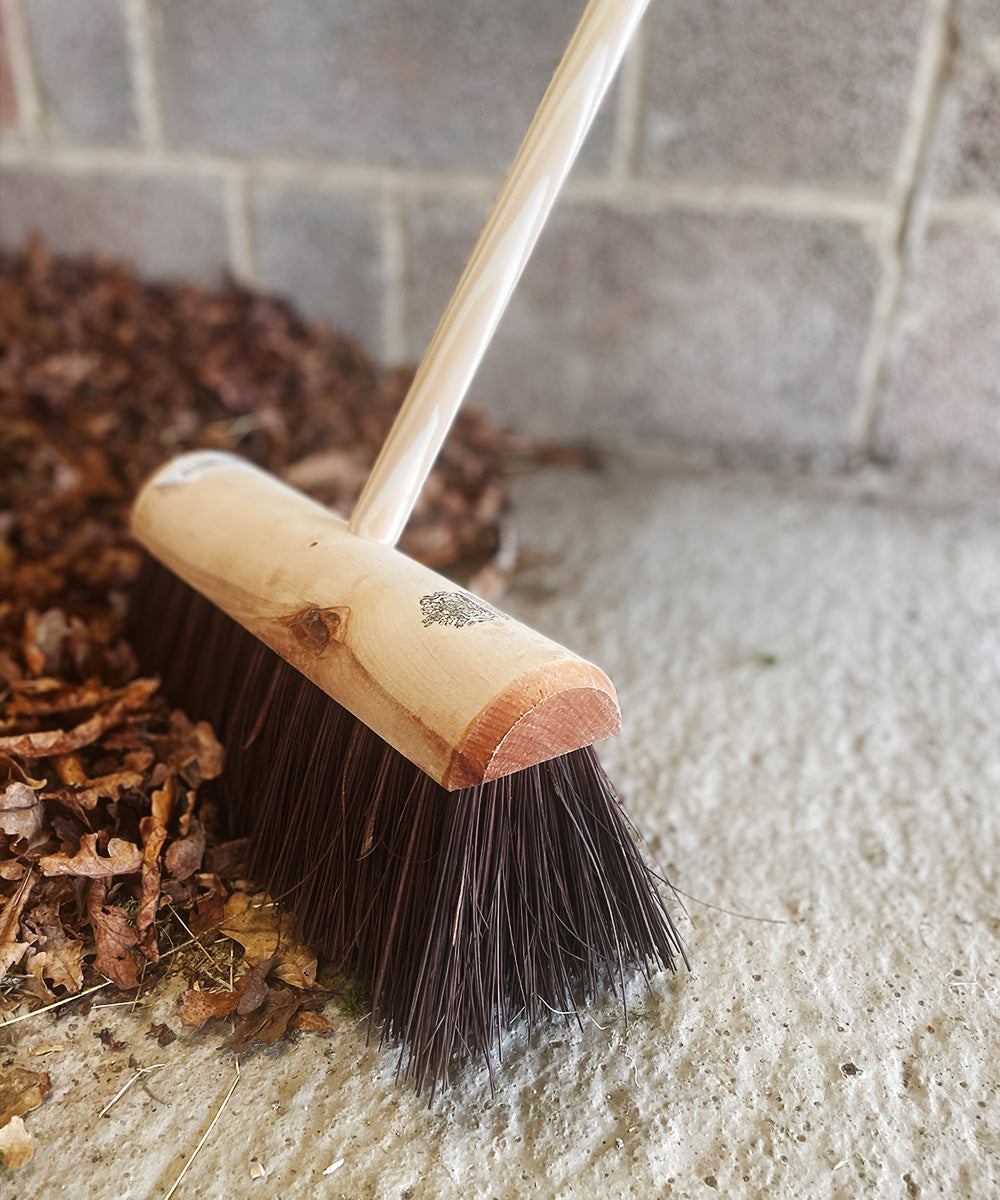 Finest by Hillbrush Wooden Yard Broom  - Stiff